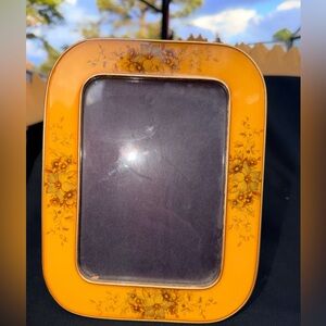 Vintage Buckler's Fifth Ave yellow enamel floral picture frame